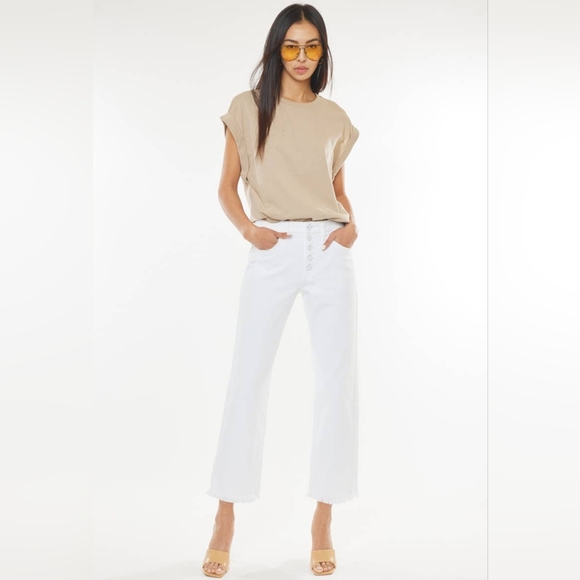 KanCan Taurus White Denim - Picture 1 of 5